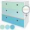 Commode COLORFLEX façades tiroirs mint-sky blue-paradise blue