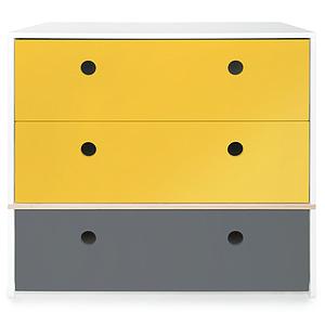 Commode COLORFLEX façades tiroirs nectar yellow-nectar yellow-space grey
