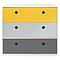 Commode COLORFLEX façades tiroirs nectar yellow-pearl grey-space grey