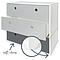 Commode COLORFLEX façades tiroirs pearl grey-pearl grey-space grey