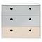 Commode COLORFLEX façades tiroirs pearl grey-pearl grey-white wash