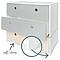 Commode COLORFLEX façades tiroirs pearl grey-pearl grey-white wash