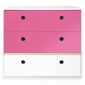 Commode COLORFLEX façades tiroirs pink-pink-white