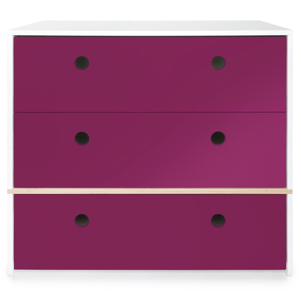 Commode COLORFLEX façades tiroirs plum 