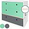 Commode COLORFLEX façades tiroirs sea foam-sea foam-space grey