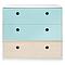 Commode COLORFLEX façades tiroirs sky blue-white wash