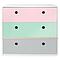 Commode COLORFLEX façades tiroirs sweet pink-mint-pearl grey