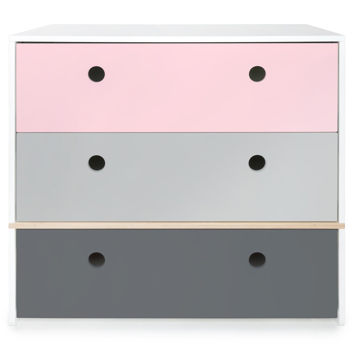 Commode COLORFLEX façades tiroirs sweet pink-pearl grey-space grey