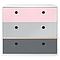Commode COLORFLEX façades tiroirs sweet pink-pearl grey-space grey