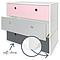 Commode COLORFLEX façades tiroirs sweet pink-pearl grey-space grey