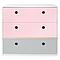 Commode COLORFLEX façades tiroirs sweet pink-sweet pink-pearl grey