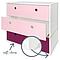 Commode COLORFLEX façades tiroirs sweet pink-sweet pink-plum