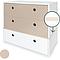 Commode COLORFLEX façades tiroirs warm grey-warm grey-white