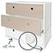 Commode COLORFLEX façades tiroirs warm grey-warm grey-white