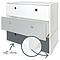 Commode COLORFLEX façades tiroirs white-pearl grey-space grey
