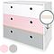 Commode COLORFLEX façades tiroirs white-sweet pink-pearl grey 