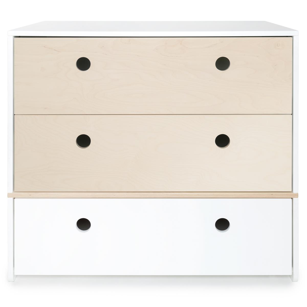 Commode COLORFLEX façades tiroirs white wash-white wash-white