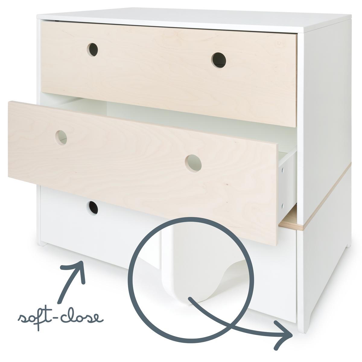 Commode COLORFLEX façades tiroirs white wash-white wash-white