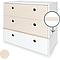 Commode COLORFLEX façades tiroirs white wash-white wash-white