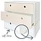 Commode COLORFLEX façades tiroirs white wash-white wash-white