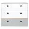 Commode COLORFLEX façades tiroirs white-white-pearl grey