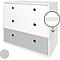 Commode COLORFLEX façades tiroirs white-white-pearl grey