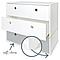 Commode COLORFLEX façades tiroirs white-white-pearl grey