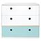 Commode COLORFLEX façades tiroirs white-white-sky blue 