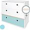 Commode COLORFLEX façades tiroirs white-white-sky blue 