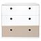 Commode COLORFLEX façades tiroirs white-white-warm grey