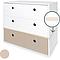Commode COLORFLEX façades tiroirs white-white-warm grey