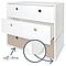 Commode COLORFLEX façades tiroirs white-white-warm grey