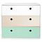 Commode COLORFLEX façades tiroirs white-white wash-mint