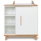 Cómoda cambiador 1 puerta 3 huecos NADO Retro acabado haya white