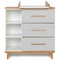 Cómoda cambiador 3 cajones 3 huecos NADO Retro acabado haya manhattan grey