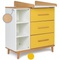 Cómoda cambiador 3 cajones 3 huecos NADO Retro acabado haya sunshine yellow