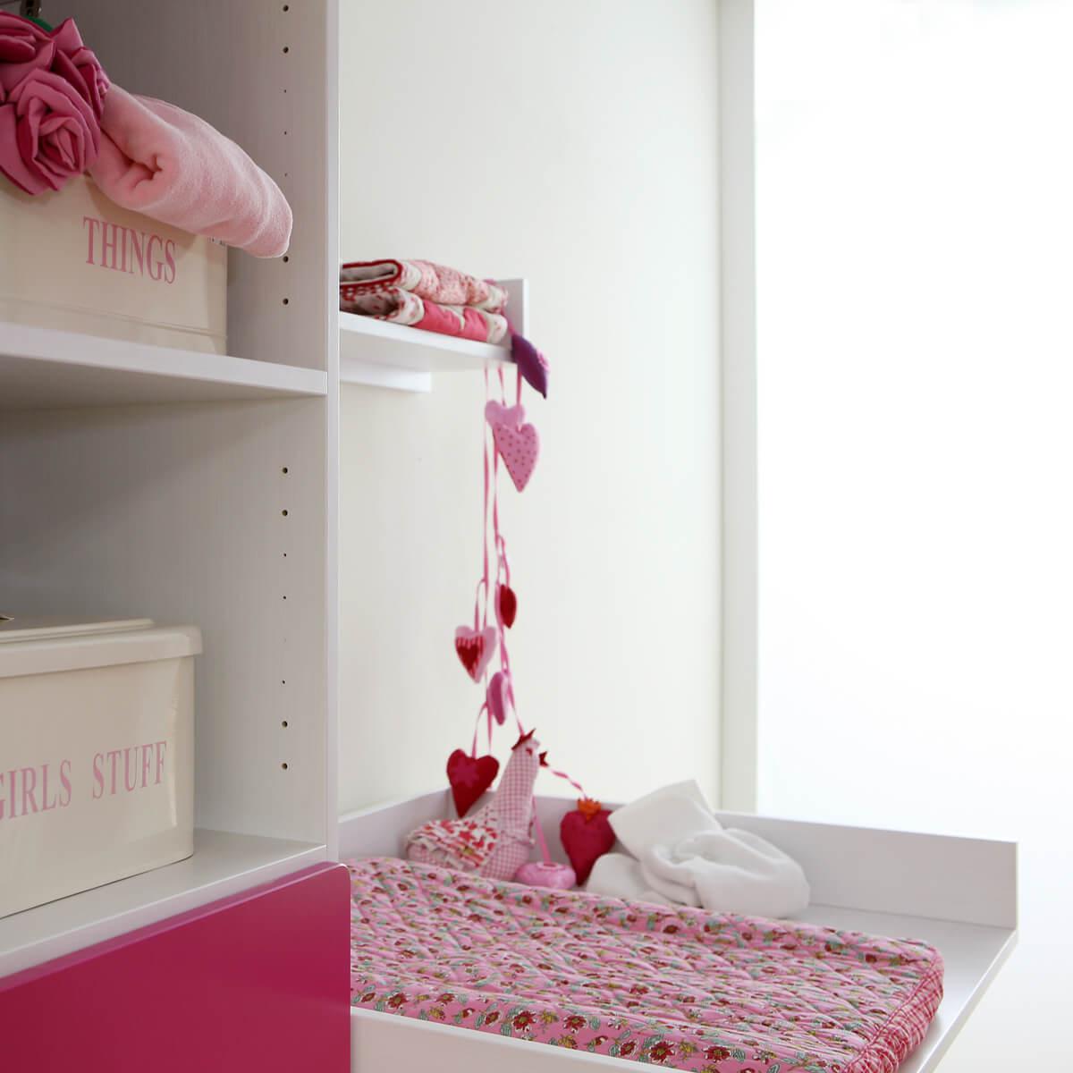 Cómoda-cambiador DESTYLE de Breuyn sin puertas haya blanco