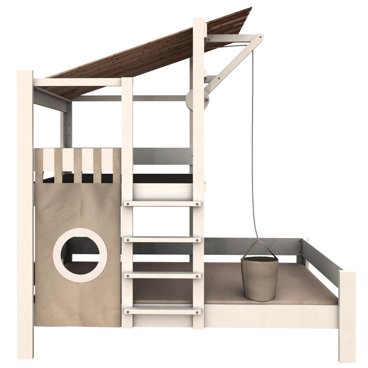 Das Baumhausbett Bruno DESTYLE de Breuyn geweißt