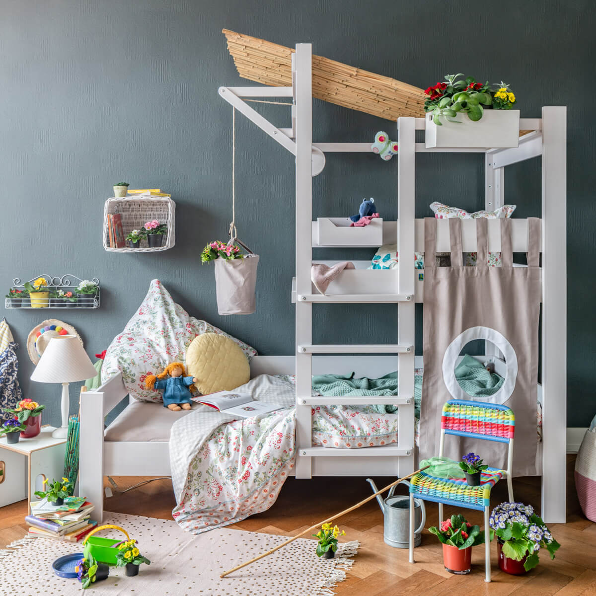 Das Baumhausbett Bruno DESTYLE de Breuyn geweißt