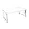 Desk ZIGGY de Breuyn solid beech finish white - metal grey