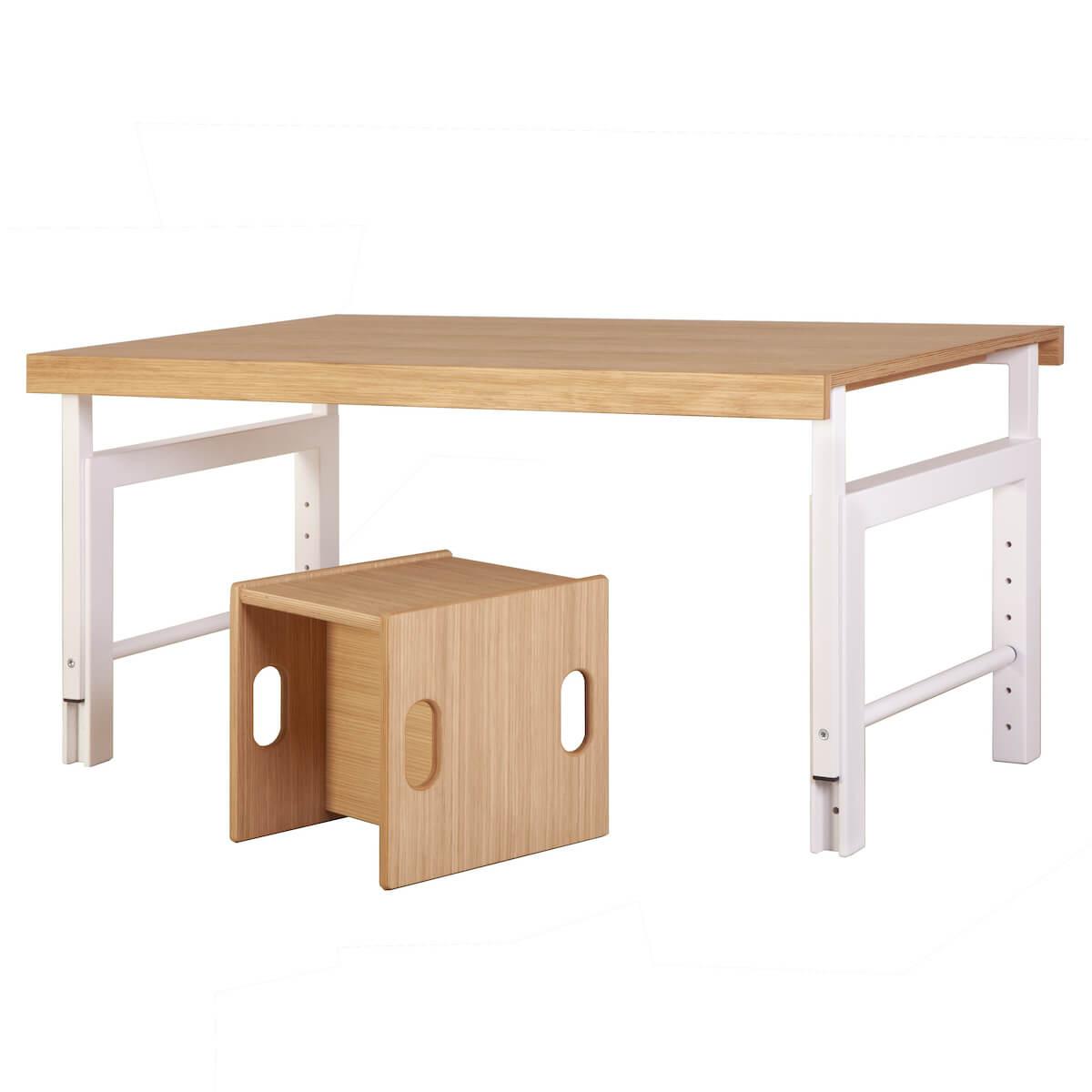 Desk ZIGGY de Breuyn solid beech finish white-oak