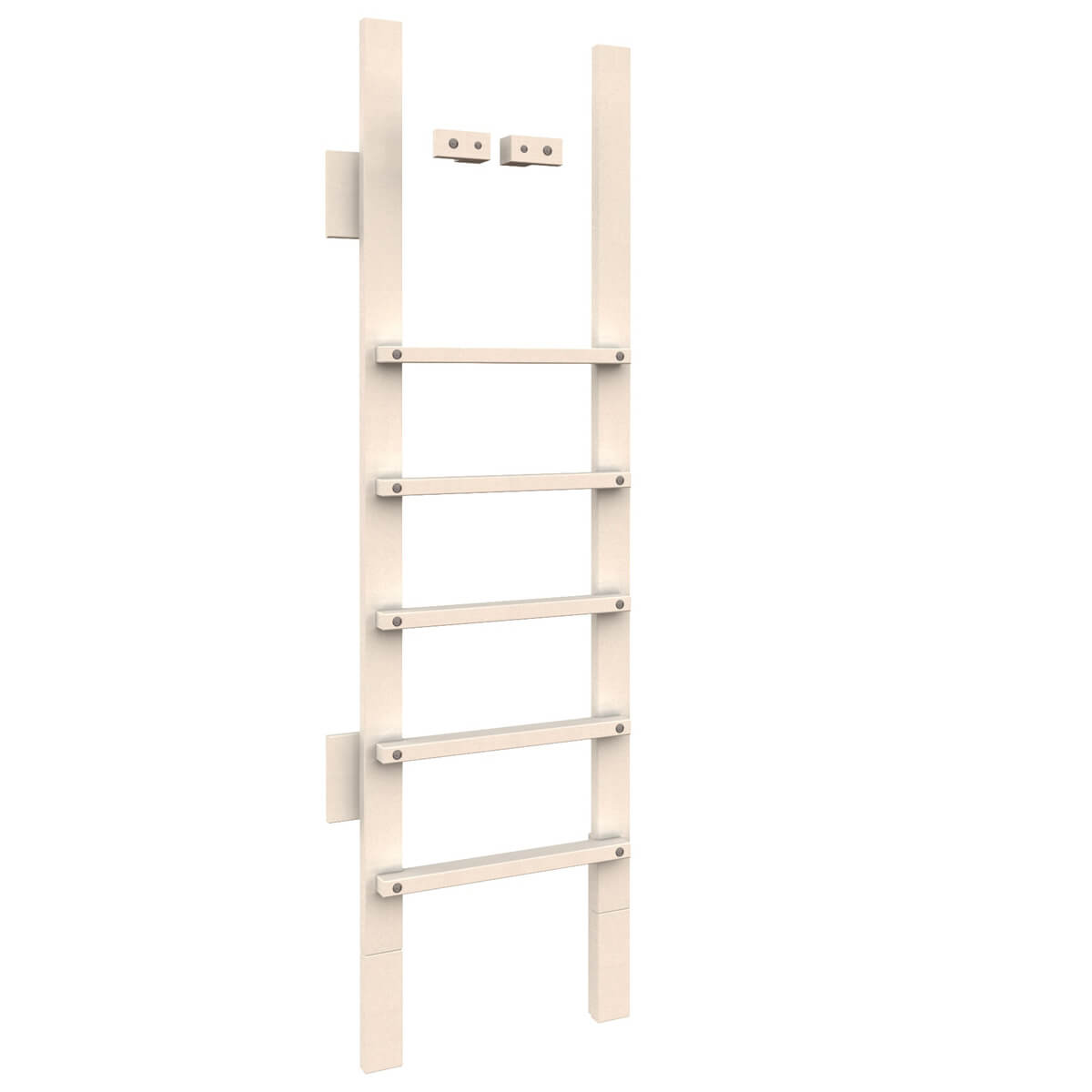 Échelle frontale lit mezzanine 90-140x200cm DESTYLE de Breuyn blanchi