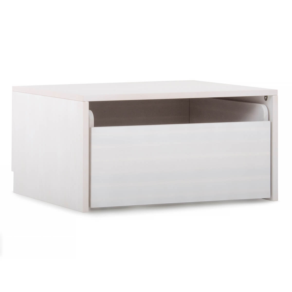 Ensemble coffre à roulette tablette supérieure DELUXE fintion blanchi