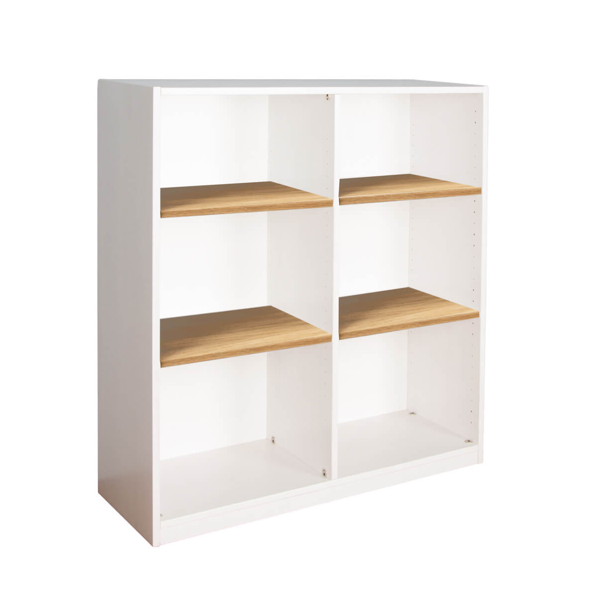 Estantería grande KASVA lacado blanco-roble