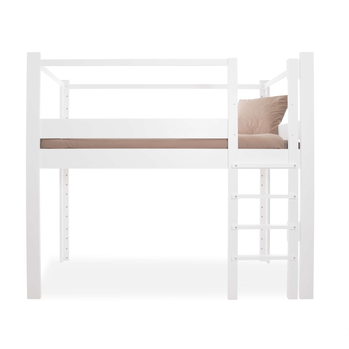 Evolving bed 90x200cm 7 in 1 Front ladder DESTYLE de Breuyn white lacquered