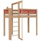 High sleeper bed Tatü climbing pole DELUXE de Breuyn natural-red