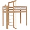 High sleeper bed Tatü climbing pole DELUXE de Breuyn natural-whitened