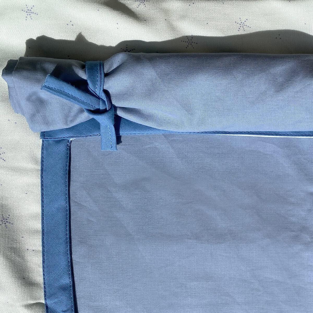 Hochbett-Dach hoch KASVA mit Textilien Viena green-blue 