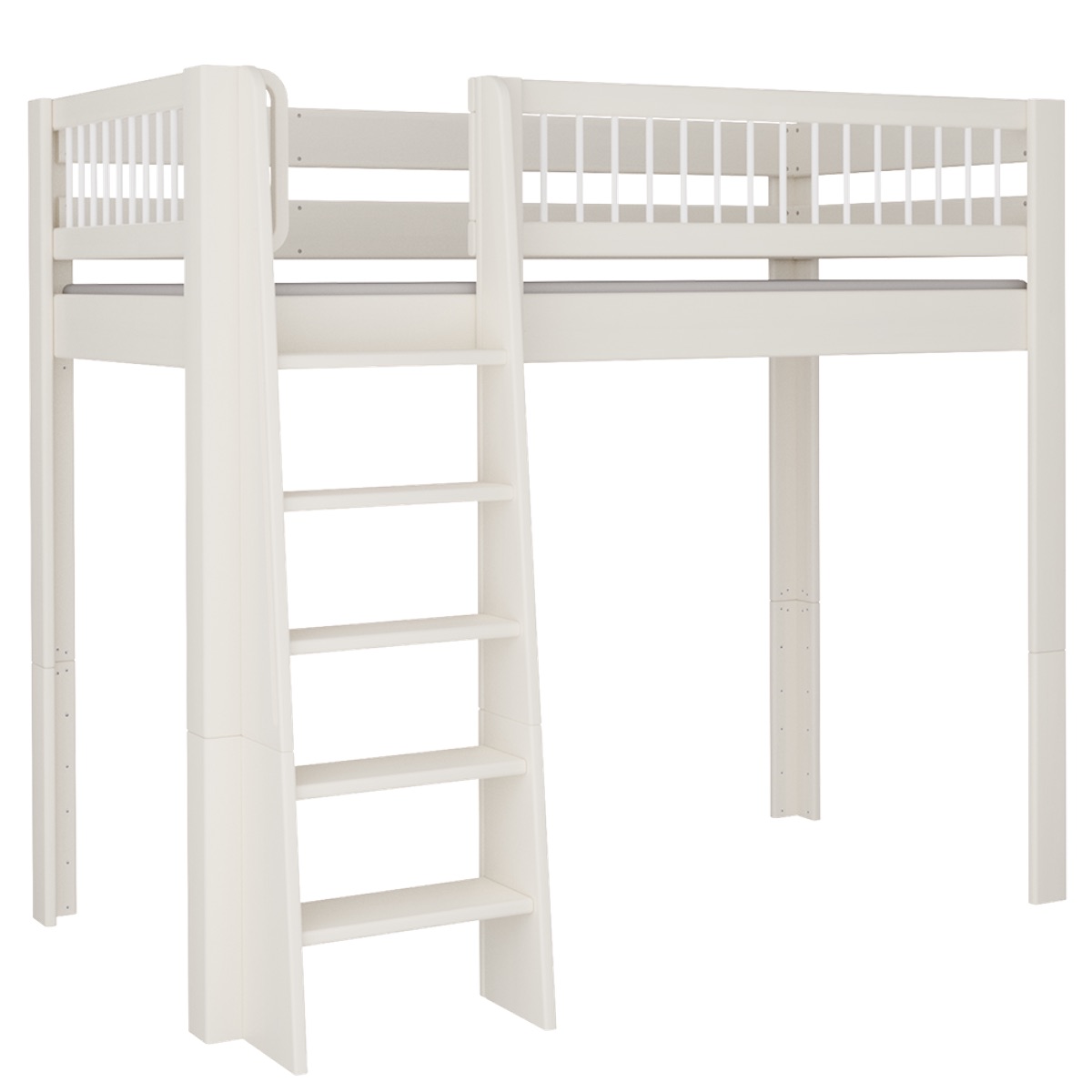 Hochbett Kubu DELUXE de Breuyn geweißt