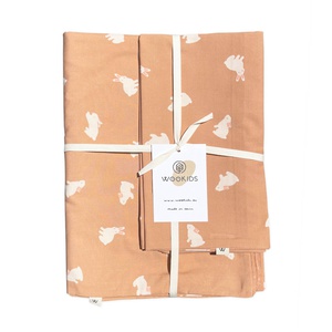 Housse de couette Baby RABBITS orange 100x140cm et taie 40x40cm